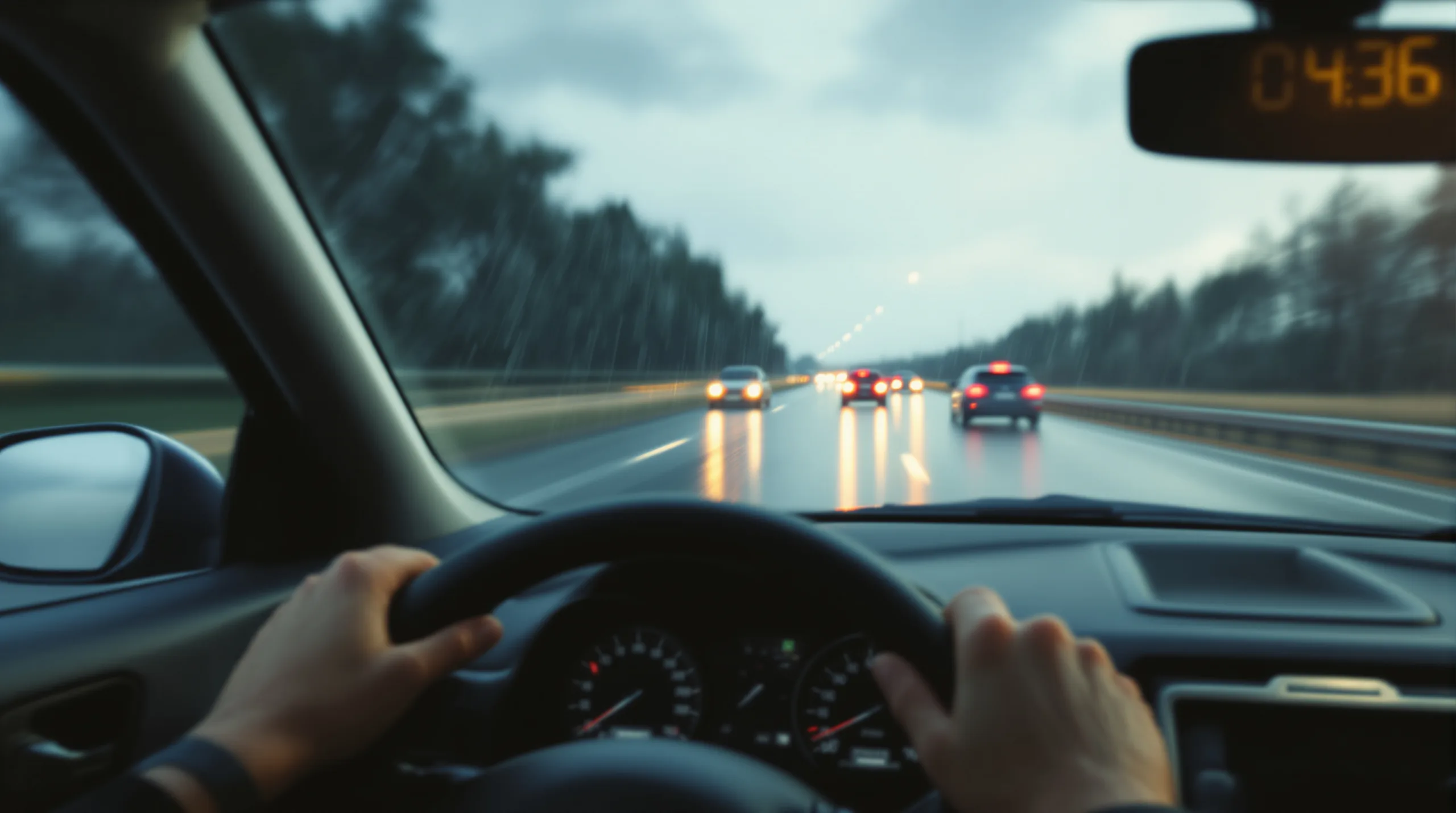 Aquaplaning sur l’autoroute ? Lâchez l’accélérateur mais ne touchez jamais au frein !