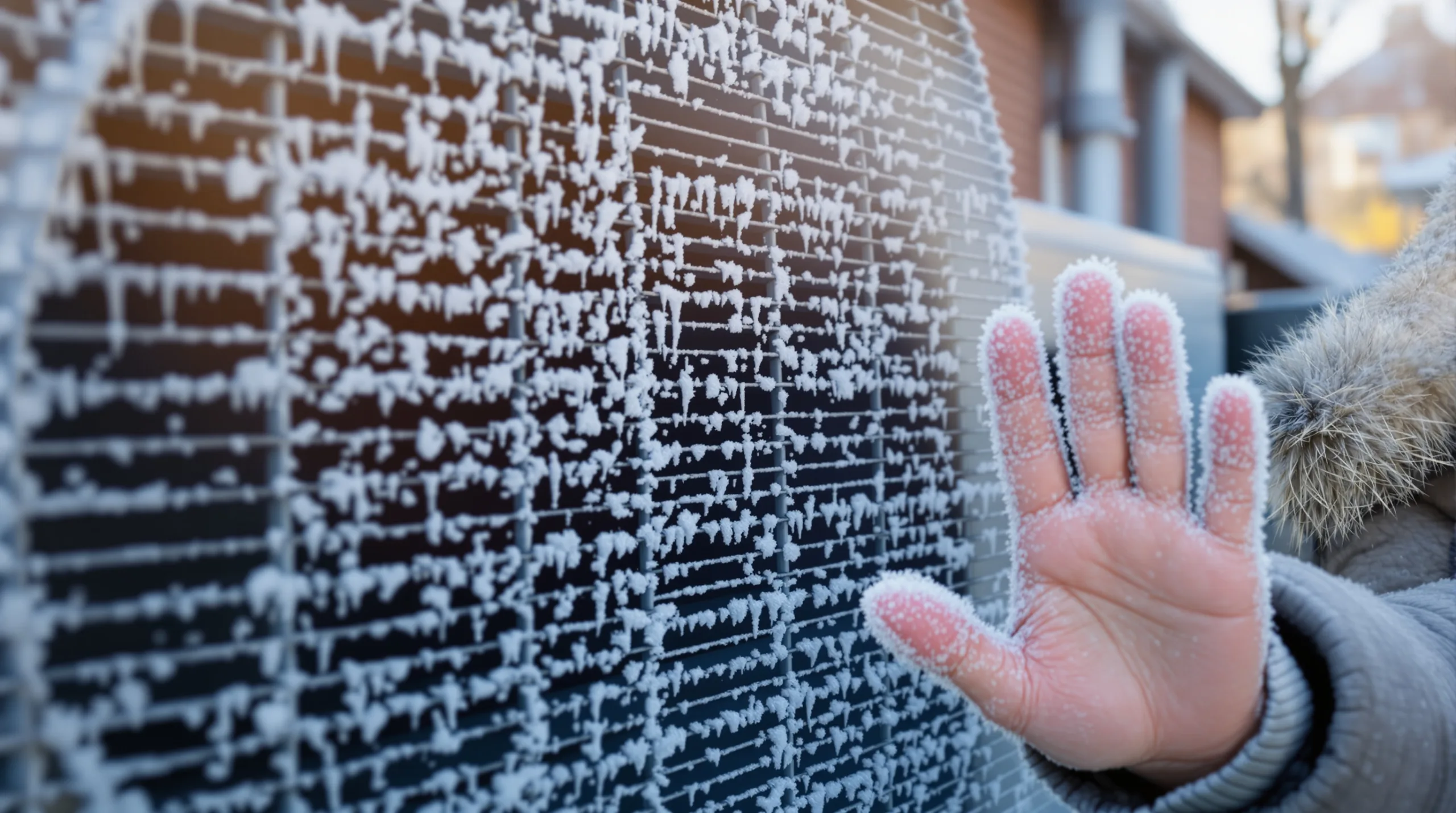 Givre sur la pompe à chaleur ? Ne grattez surtout pas les ailettes, vous allez tout casser