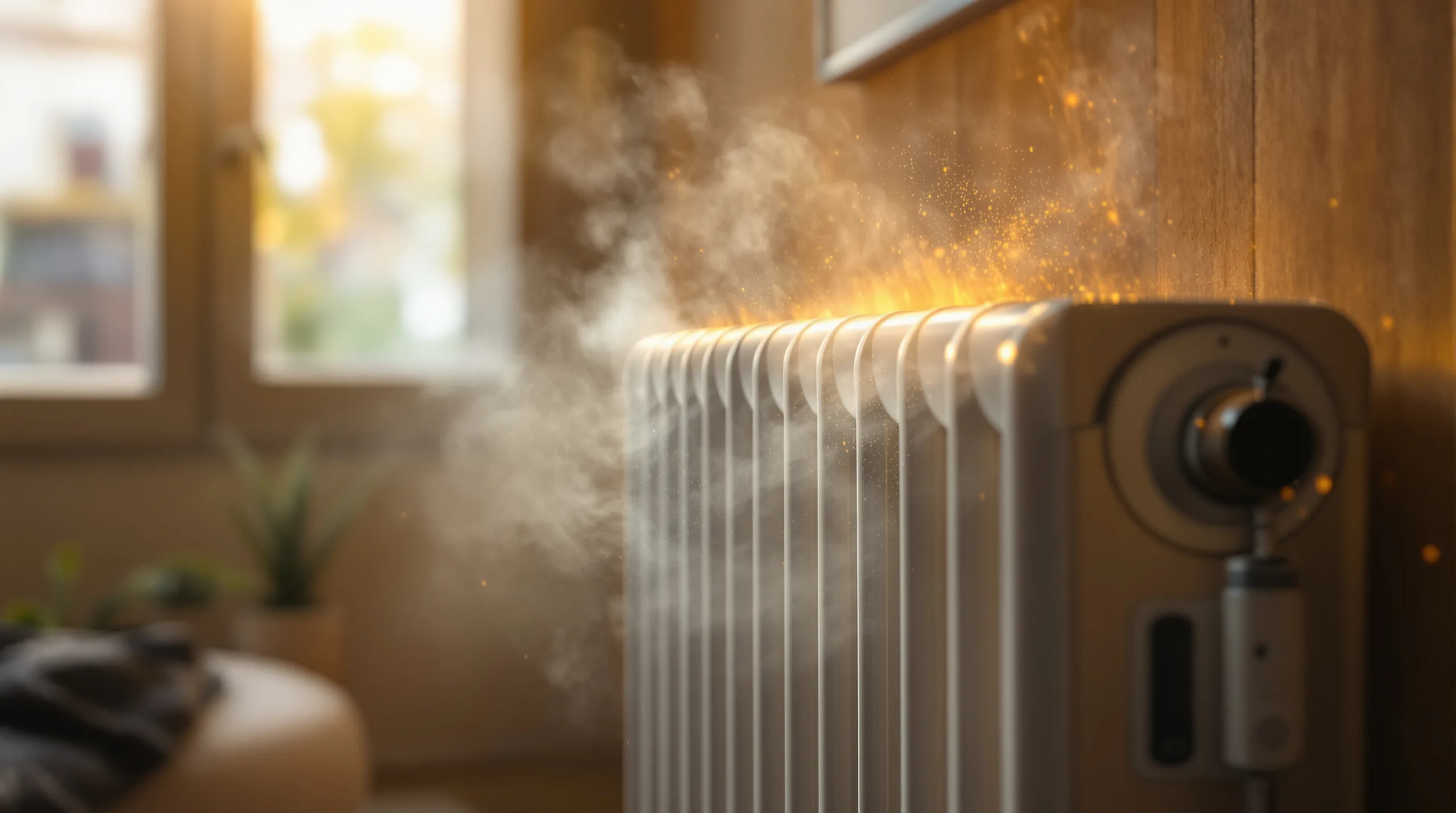 Odeur de brûlé au démarrage du radiateur ? C’est de la poussière, mais attention au feu !