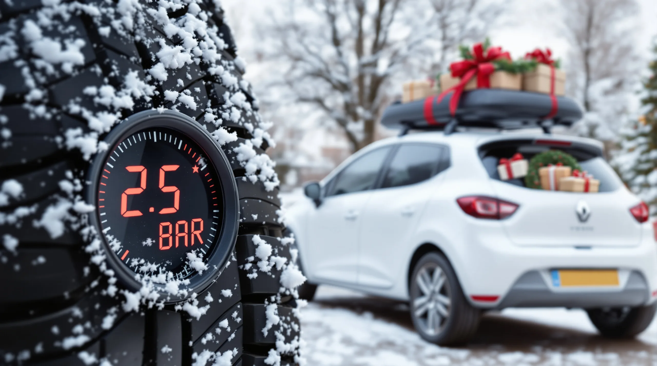 Voiture chargée pour Noël ? Ajoutez ces quelques bars de pression pour éviter l’éclatement