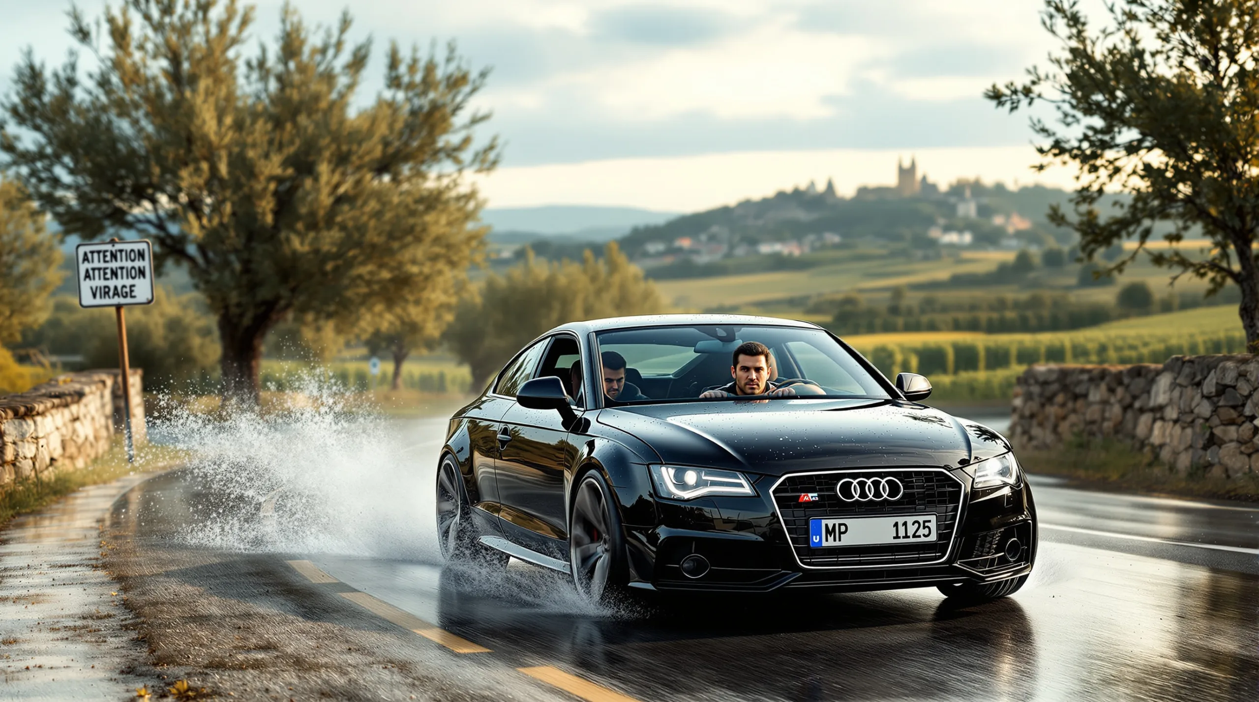 Voiture qui part en glisse ? Surtout ne touchez pas au volant brusquement !