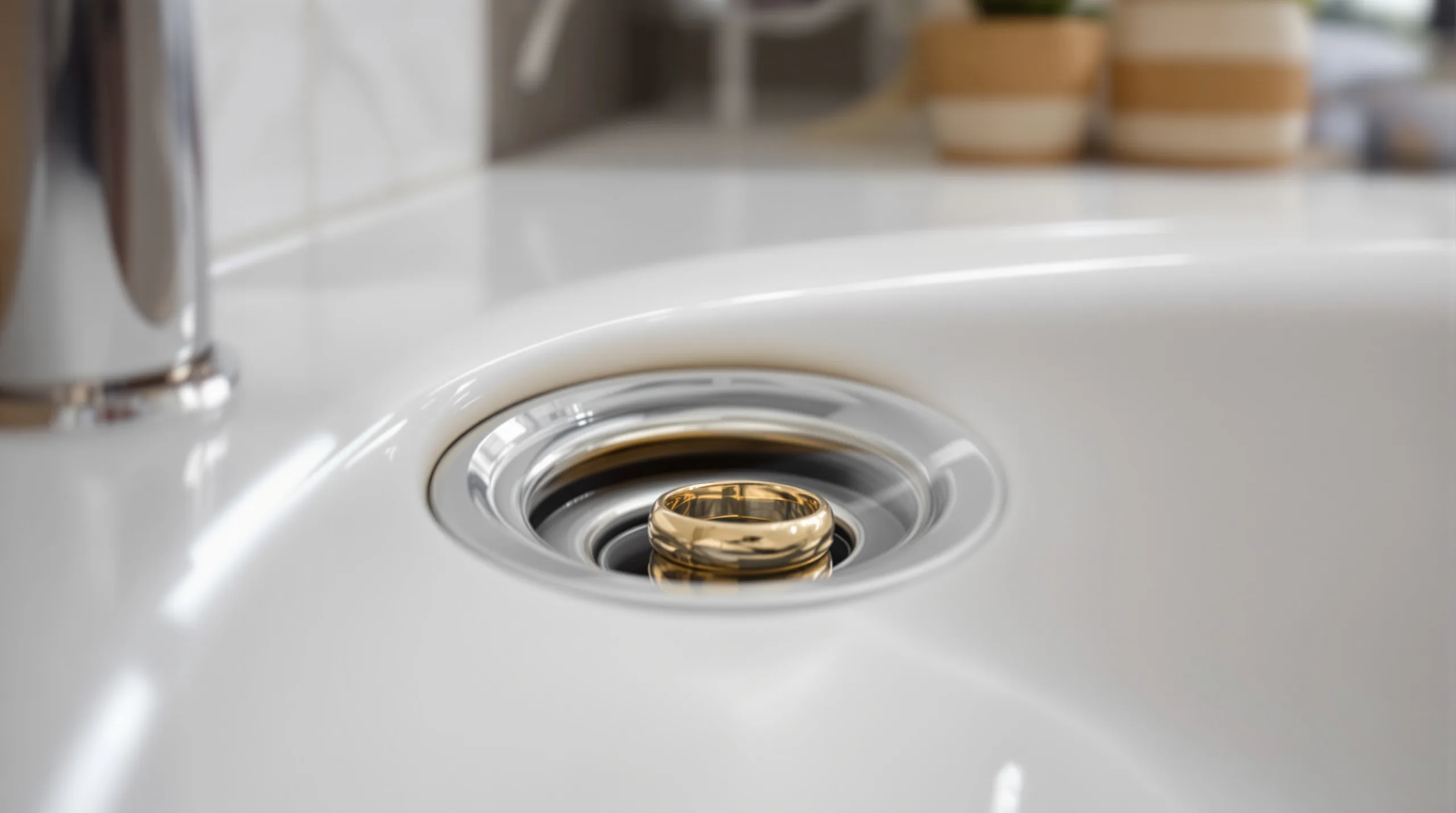 Bague tombée dans le lavabo ? Pas de panique, voici comment la récupérer sans plombier