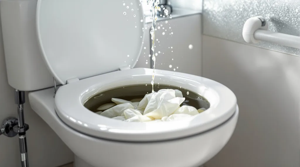 Pourquoi jeter des lingettes dans les toilettes est la pire erreur à faire cet hiver