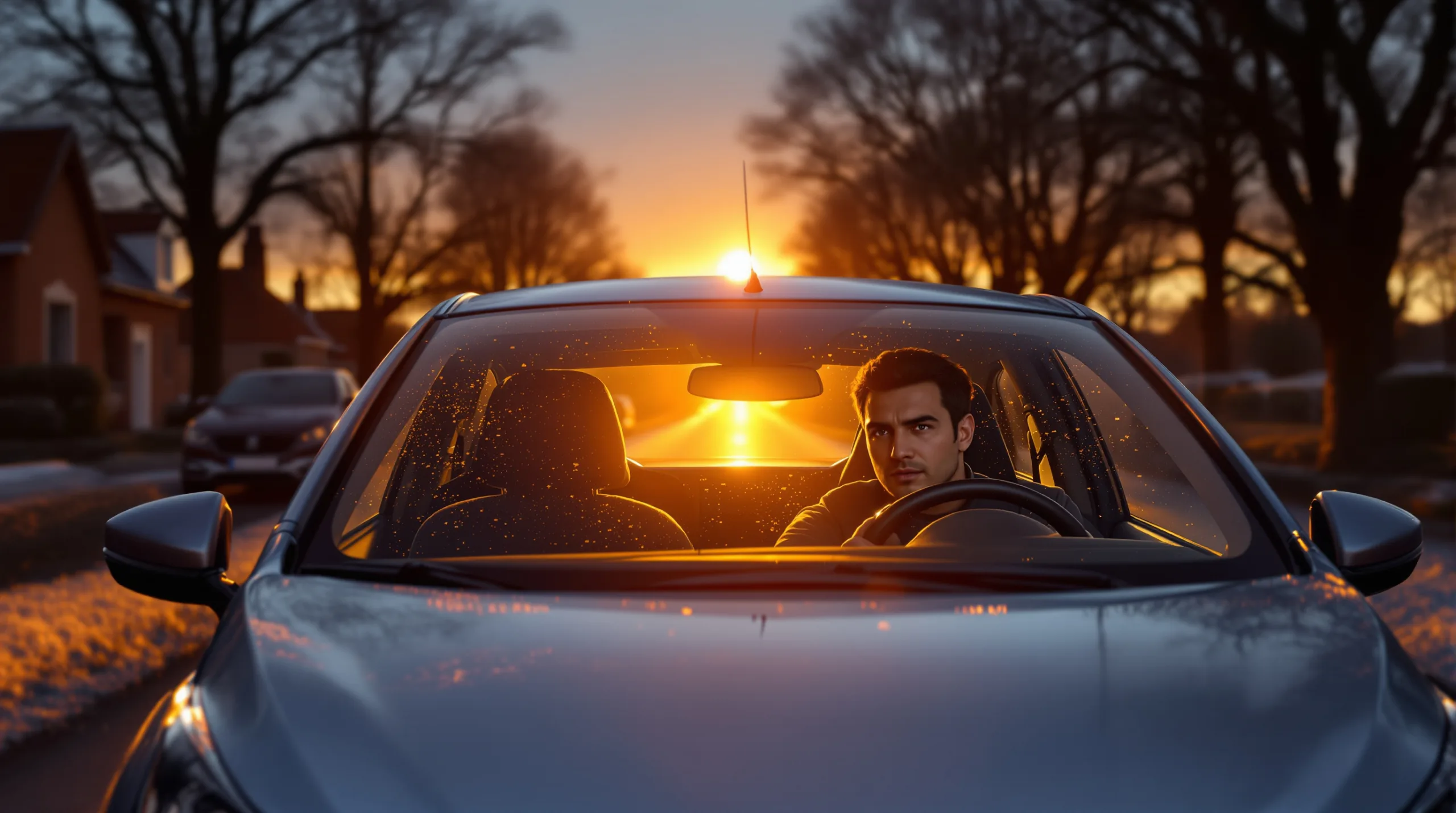 Soleil bas de décembre : pourquoi conduire sans lunettes de soleil est suicidaire