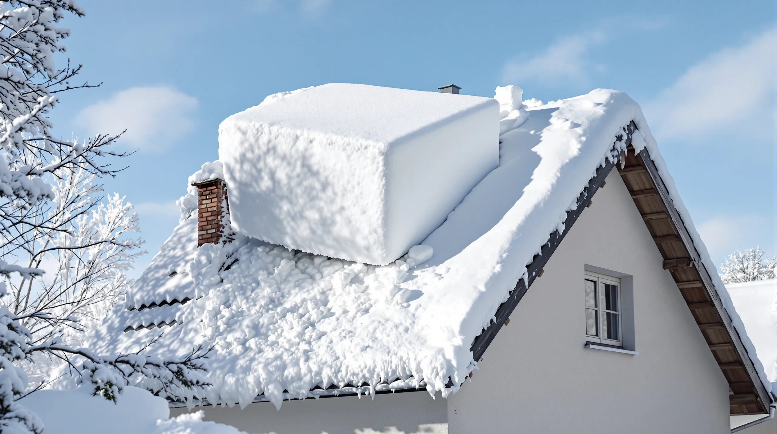 Un bloc de neige tombe de votre toit sur la route ? C’est une amende pour chargement mal arrimé