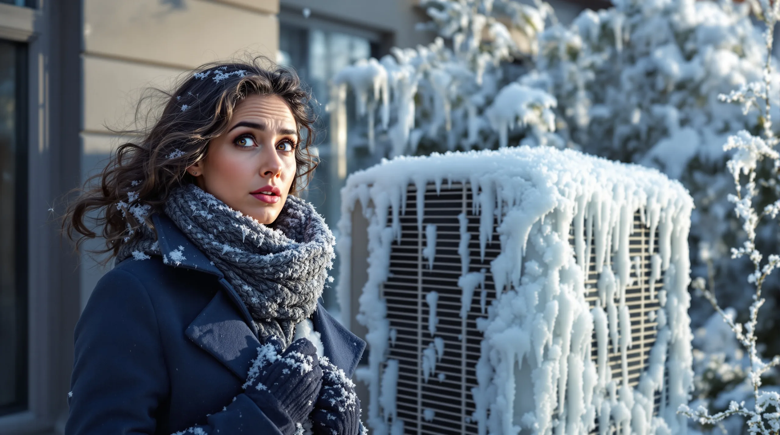 Votre pompe à chaleur est un bloc de glace ? Ne versez surtout pas d’eau chaude dessus !